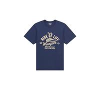 Wrangler Americana tee Camiseta, Azul Marino, S Hombres