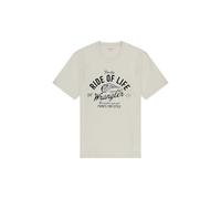 Wrangler Americana tee Camiseta, Blanco Vintage, L Hombres
