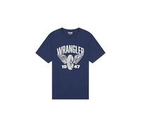 Wrangler Americana tee Camiseta, Navy N, L Hombres