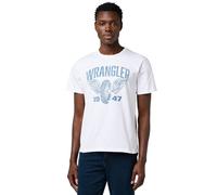 Wrangler Americana Tee Worn White Talla: M | Camisetas con Decoración Impresa Outlet | Hombre | Blanco