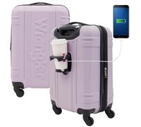 Wrangler Astral Hardside Equipaje, Lila, Equipaje de Mano de 20 Pulgadas, Lila, Equipaje de Mano de 20 Pulgadas, Equipaje de Mano Duro Astral de 20 Pulgadas, Lila, 20-Inch Carry-On, Equipaje de Mano