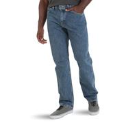 Wrangler Authentics - Vaqueros clásicos de algodón para hombre, cinco bolsillos, corte holgado, Vintage Stonewash, 34W x 34L