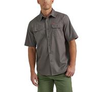 Wrangler Authentics Camisa clásica de Manga Corta para Hombre, Gris Gaviota Oscuro, 3XL
