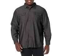 Wrangler Authentics, Camisa clásica de Manga Larga para Hombre, Negro denin, XX-Large
