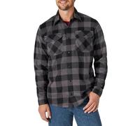 Wrangler Authentics - Camiseta de Manga Larga para Hombre - Gris - X-Large