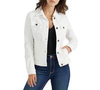 Wrangler Authentics Chaqueta Vaquera elástica, Blanco Crema, L para Mujer