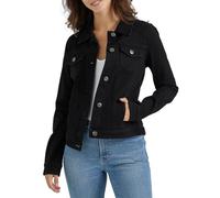 Wrangler Authentics Chaqueta vaquera para mujer, Negro, XL