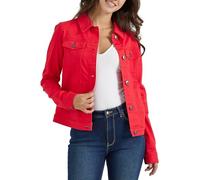 Wrangler Authentics Chaqueta vaquera para mujer, Rojo, XS