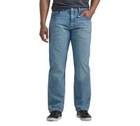 Wrangler Authentics Classic Relaxed Fit Jean Jeans, Bleached Denim Flex, 38W x 29L para Hombre