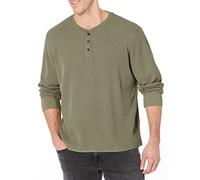 Wrangler Authentics Henley de Manga Larga para Hombre, Sea Spray, X-Large