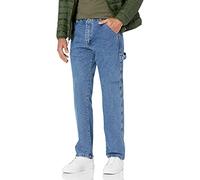 Wrangler Authentics Jeans clásicos de carpintero para hombre, talla grande y alta, piedra antigua, 44 de ancho x 32 de largo, Piedra antigua, 44W x 32L