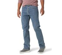 Wrangler Authentics Jeans cómodos de Ajuste Relajado con Cintura Flexible, Lavado a la Piedra, 33W/30L para Hombre