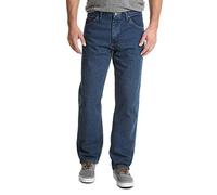 Wrangler Authentics Classic 5-Pocket Relaxed Fit Cotton Jean Jeans, Dark Stonewash, 38W / 34L para Hombre