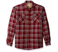 Wrangler Authentics Chaqueta de Manga Larga con Forro de Sherpa Camisa Abotonada, Granada, S para Hombre