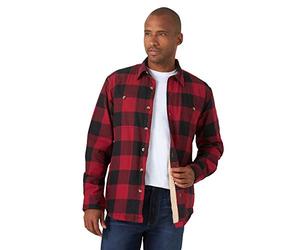 Wrangler Authentics Long Sleeve Sherpa Lined Shirt Jacket Camisa Abotonada Hombre