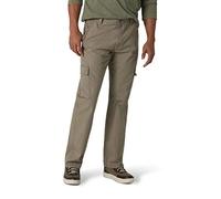 Wrangler Authentics Men's Big & Tall Classic Twill Relaxed Fit Cargo Pant, Military Khaki Ripstop, 46 x 30