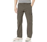Wrangler Authentics Men's Big & Tall Stretch Cargo Pant, Olive Drab, 50W x 32L