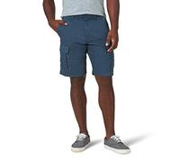 Wrangler Authentics Men's Classic Relaxed Fit Stretch Cargo Short, Midnight Blue, 38