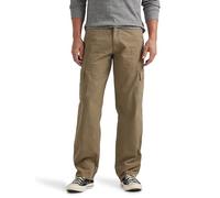 Wrangler Authentics Men's Classic Twill Relaxed Fit Cargo Pant, Military Khaki Ripstop, 40 x 29