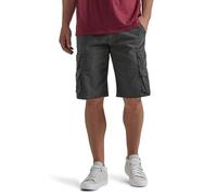Wrangler Authentics Men's Premium Relaxed Fit Twill Cargo Short, Anthracite Twill, 32
