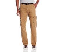Wrangler Authentics Men's Premium Twill Cargo Pant, Acorn Twill, 34W x 34L