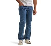 Wrangler Authentics Men's Relaxed Fit Jean, Dark Stonewash Flex, 32W X 32L
