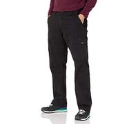 Wrangler Authentics Men's Stretch Cargo Pant, Black, 38W x 30L
