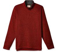 Wrangler Authentics Men's Sweater Fleece Quarter-Zip, Bossa Nova, L