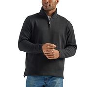 Wrangler Authentics Men's Sweater Fleece Quarter-Zip, Caviar, M