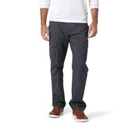 Wrangler Authentics Pantalón Cargo elástico de Ajuste Relajado para Hombre, Antractica (Anthracite Twill), 46W x 32L