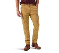 Wrangler Authentics - Pantalón Cargo Regular cónico para Hombre, Almendra cepillada., 32W x 30L