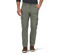 Wrangler Authentics, Pantalón Cargo Regular cónico para Hombre, Oliva polvorienta, 33W x 30L