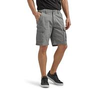 Wrangler Authentics - Pantalón Corto clásico, Tipo Cargo, elástico, para Hombre, plomizo, 34