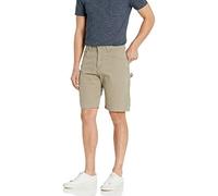 Wrangler Authentics Pantalón Corto de Carpintero de Ajuste Holgado Informales, Caqui Militar, 38 para Hombre