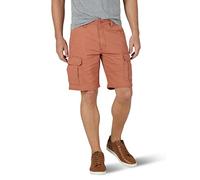 Wrangler Authentics - Pantalones cargo cortos para hombre, elásticos, clásicos, Café Cobre, 30