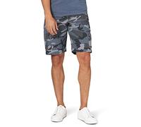 Wrangler Authentics Pantalones Cortos Cargo de Sarga elástica para Hombre, Turbulence Camo, 42 Corto