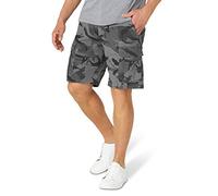 Wrangler Authentics Pantalones Cortos Cargo elásticos clásicos de Ajuste Relajado, Camuflaje Antracita, 32 para Hombre