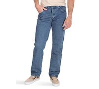 Wrangler Authentics - Vaqueros clásicos de algodón para hombre, cinco bolsillos, corte recto, 32W x 28L
