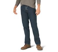 Wrangler Authentics Vaqueros clásicos de algodón para hombre, cinco bolsillos, corte recto, Tormenta, 40W x 32L
