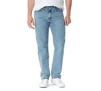 Wrangler Authentics - Vaqueros clásicos Flexibles para Hombre, Cinco Bolsillos, Corte Holgado, Tela Vaquera blanqueada, Flexible, 46W x 30L