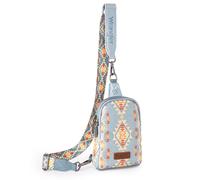 Wrangler, Aztec Southwest, Bandolera o bolso cruzado de moda, Jean, Talla única