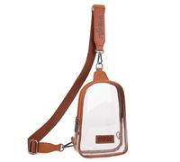 Wrangler Bandoleras cruzadas para mujer, riñonera cruzada con correa desmontable, D-Transparencia Marrón, Moda