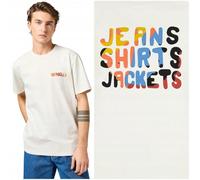 Wrangler Big Graphic tee Camiseta, Blanco Vintage, M Hombres