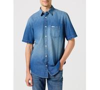 Wrangler Camisa de hombre manga corta. Azul 2XL