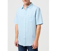 Wrangler Camisa de hombre manga corta. Azul M
