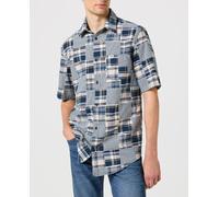 Wrangler Camisa de hombre manga corta. Azul XL