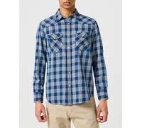 Wrangler Camisa de hombre manga larga. Azul S