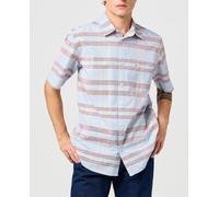 Wrangler Camisa de manga corta de hombre. Azul 4/L