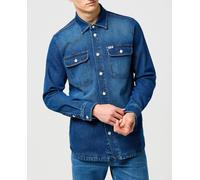 Wrangler Camisa de manga larga de hombre. Azul 4/L