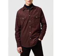 Wrangler Camisa de manga larga de hombre. Marrón 3/M